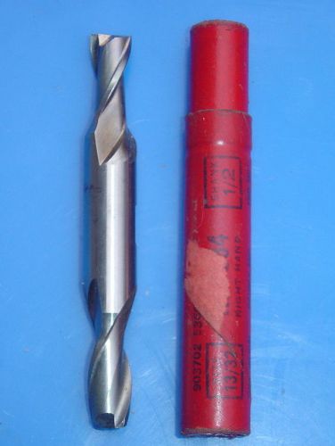 13/32 high speed double end mill cutter 1/2 shank-2 helical fluke cleveland   i for sale