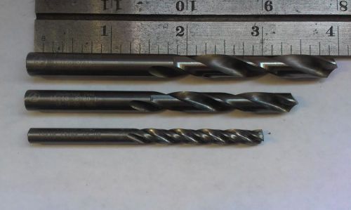Three only  Solid Carbide Drills Fullerton Tool Co. USA 5/16&#034;, .2720&#034; , 13/64&#034;