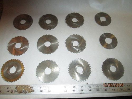 MACHINIST TOOLS LATHE MILL Large Lot of Machinist saw Blades  for slitting