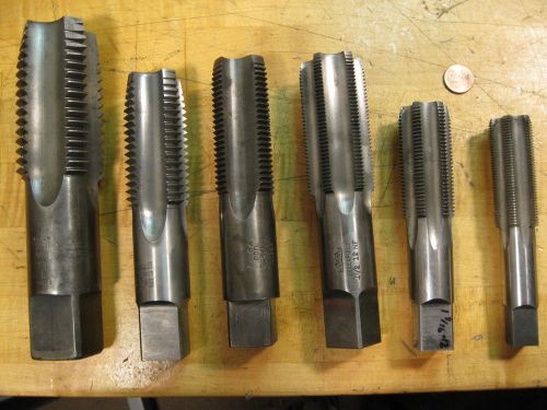 6pc Tap Lot 1&#034; to 2&#034;
