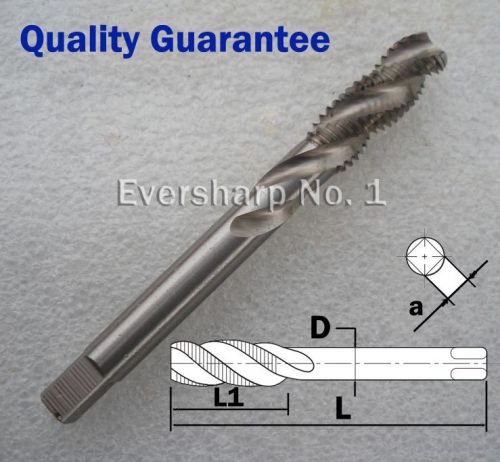 Lot 1pcs HSS Reduced Shank Spiral Fluted Right Hand Machine Tap M8 Pitch 1.25mm
