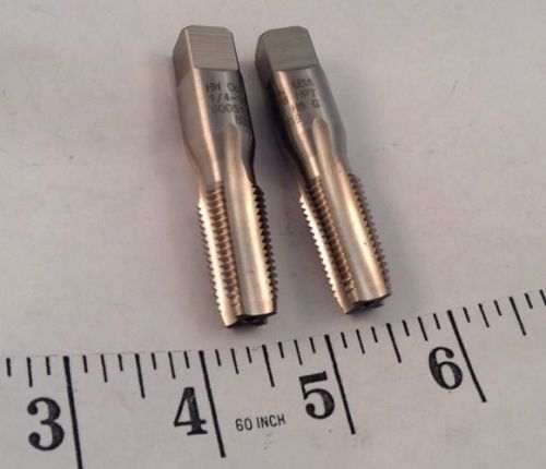 Set of 2 pipe taps 1/4-18 npt hw co. for sale