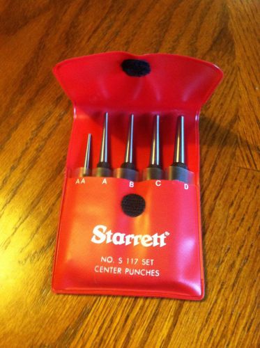 Starrett No. S-117 Set, Center Punches, 5 peice set. In Fine Shape