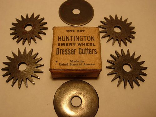 Vintage HUNTINGTON EMERY WHEEL DRESSER CUTTERS NOS Complete Set #84-5231