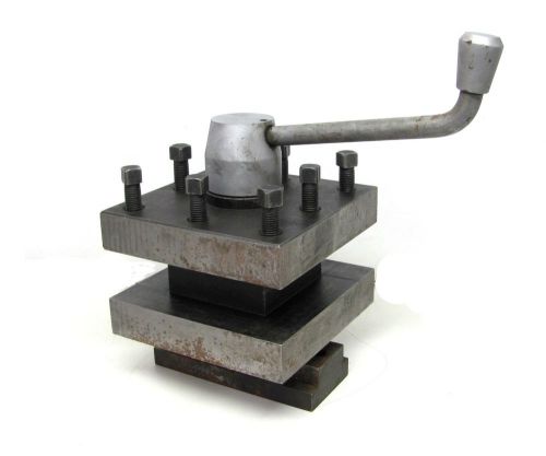 Lathe tool post holder~4 way~7-1/2“ x 7-1/2“ square~ontario, calif. for sale