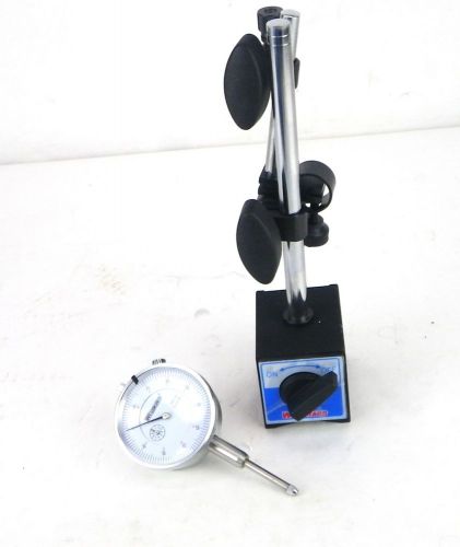 BRAND NAME 0 to 1&#034; x 0.0010&#034; Continuous Magnetic Base and Indicator Set 2 Pc 1i