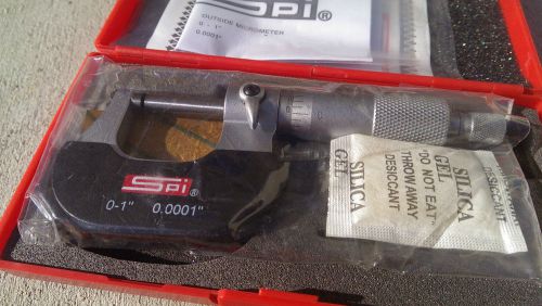 Spi 0-1&#034; chrome ratchet spi outside micrometer  13-462-7 for sale