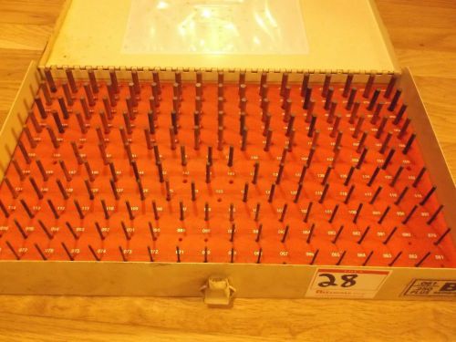 Vermont pin gage set .061/.250 plus b series   missing 12 pieces for sale