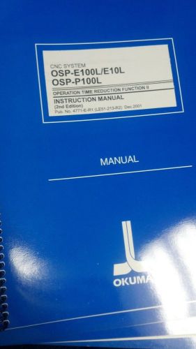 Okuma OSP-E100L Instruction Manual Pub No. 4771-E-R1 (LE51-213-R2)