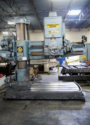 5&#039; X 13&#034; GIDDINGS &amp; LEWIS RADIAL ARM DRILL