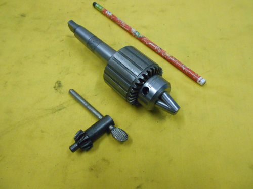 2 MORSE TAPER SHANK - 3/8&#034; DRILL CHUCK mill lathe tool holder JACOBS No. 32