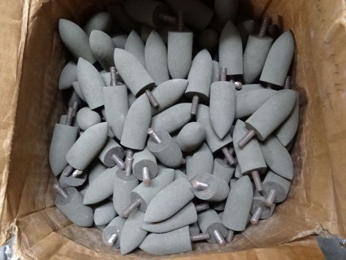 10X MODERN ABRASIVE 7/8&#034; x 2&#034; A11 Cone Mounted Points FINE 1/4-20 Threaded Shank