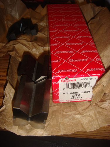 Starrett 278 v-block/clamp set,2 ea,1&#034; cap for sale