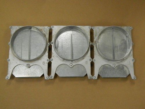 3 - 8&#034; used aluminum blast gates/cut-offs for dust collection ductwork