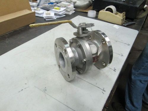 Conbraco s/s ball valve mod #87a10024 3&#034; 150# flg w/locking handle body cf8m for sale