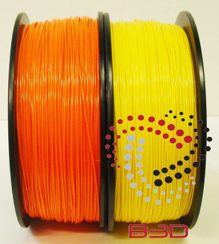 1.75 mm Filament 4 3D Printer. ABS ORANGE &amp; YELLOW 4 Repraper, Reprap, MakerBot