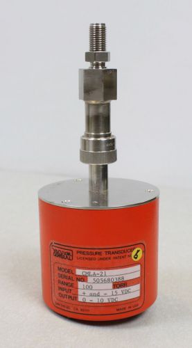Vacuum General Pressure Transducer CMLA-21 100 TORR