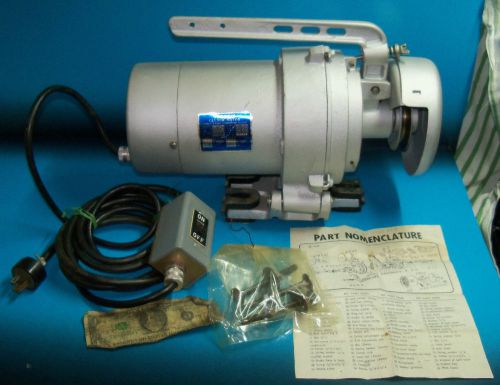 121-L Tacsew Clutch Motor 1HP 1725RPM 110V Industrial Leather Sewing Machine