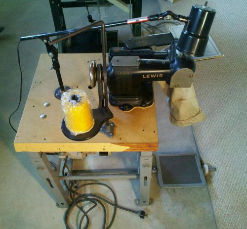 LEWIS UNION SPECIAL INDUSTRIAL SEWING MACHINE &amp; TABLE