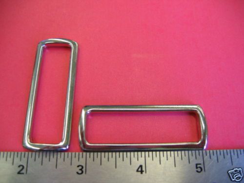 2&#034;  rectangular ring nickel finish ( 10 pieces) for sale