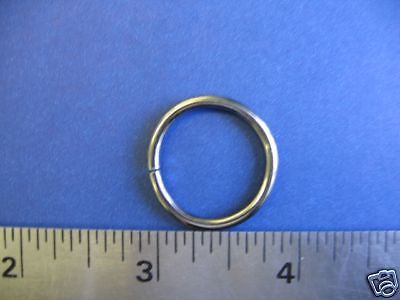 3/4&#034;  Round Ring Nickel Finish ( 10 pieces)