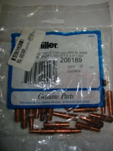 MILLER 206189 CONTACT TIP .052-3/64&#034; - QTY 25