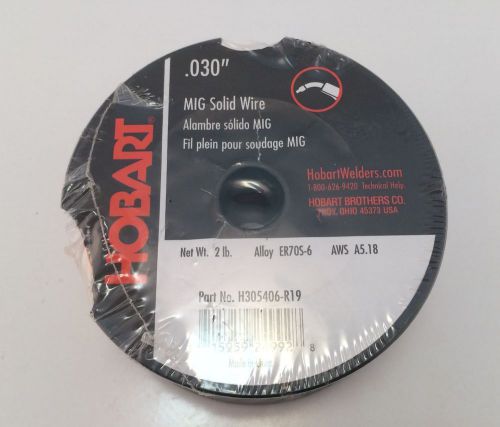Hobart solid mig welding wire .030&#034; 2lb spool h305406-r19 for sale