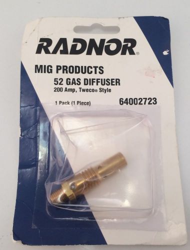 Radnor 200 amp tweco style 52 gas diffuser 64002723 for sale