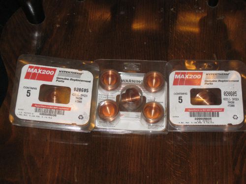 Hypertherm plasma cutter consumables  120605 for sale