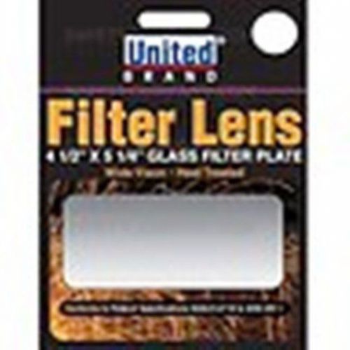 UNITED GLASS FILTER PLATE LENS 4 1/2 X 5 1/4 SHADE 10