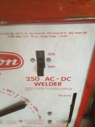 Dayton 3z564 Welder 250 Amp