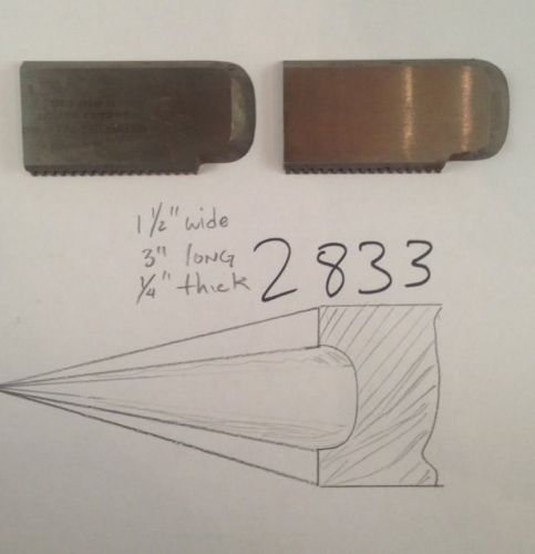 Lot 2833 Flute Shaper Cutter Lockedge Profile Steel Lock Edge Knives