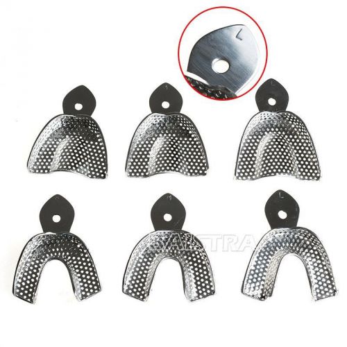 1 box/6pcs Dental Impression Trays Autoclavable Dental Central Dental Supply