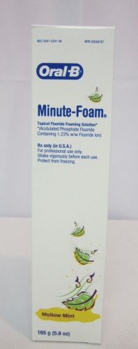 Oral-B Minute-Foam Fluoride Foam - Mellow Mint 165g (5.80z) Expiration: 07/2015