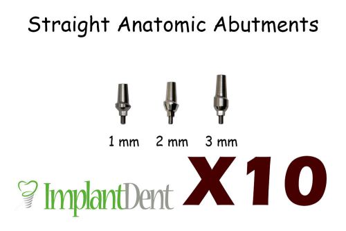 10ps Straight Titanium Anatomic Abutment For Dental Implant, HIGH QUALITY $99