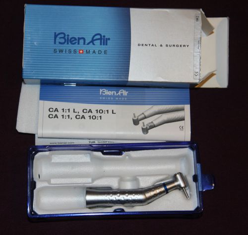 New Bien Air CA 1:1 Contra Angle Dental Handpiece