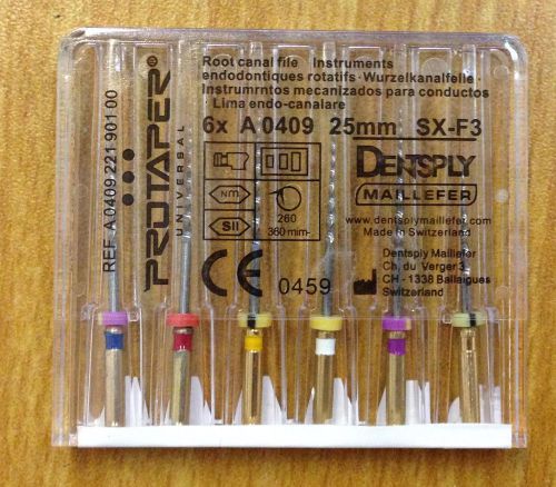 Best dentsply maillefer protaper universal 21mm f1 niti rotary root canal files for sale