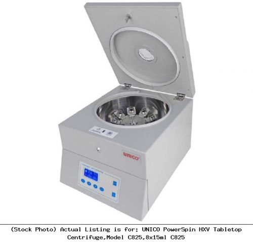 Unico powerspin hxv tabletop centrifuge,model c825,8x15ml c825 for sale