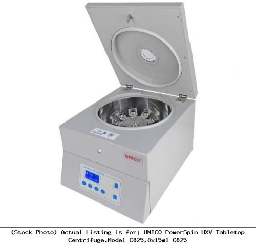 UNICO PowerSpin HXV Tabletop Centrifuge,Model C825,8x15ml C825