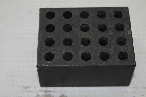 20 Hole Dry Bath Aluminum Heating Block For Test Tubes Laboratory EG