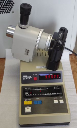 Nikon microscope 35mm film camera FX-35A and controller HFX-11