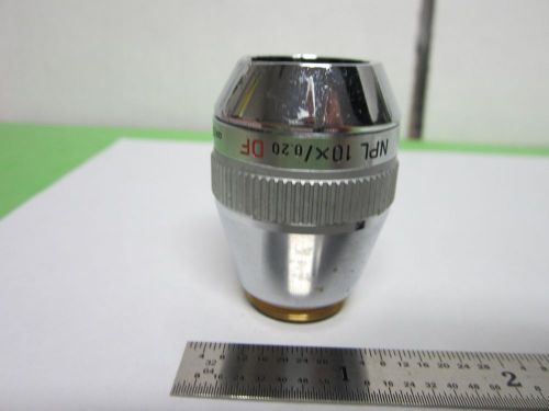 Optical microscope ergolux 10x objective leitz germany optics as is bin#3c-1-b for sale