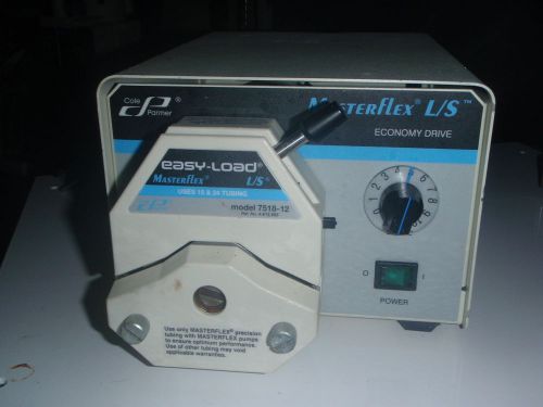 Cole parmer masterflex pump l/s variable-speed drive 7554-90, 7518-12 head for sale