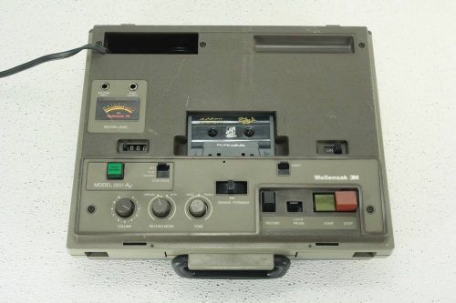 Vintage wollensak 3m model 2815av school cassette tape recorder #1014 for sale