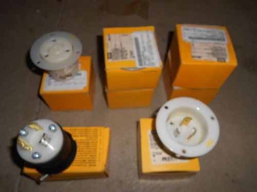 7PCS OF HUBBELL RECEPTABLES HBL MODELS ELECTRICAL INDUSTRIAL MANUFACTURING