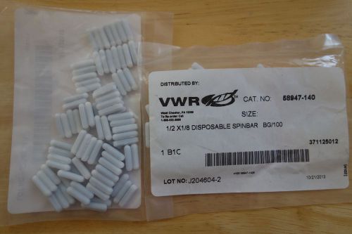 VWR  1/2  x  1/8 ” Disposable Magnetic Stir Bar, 100 Pk,  (58947-140)
