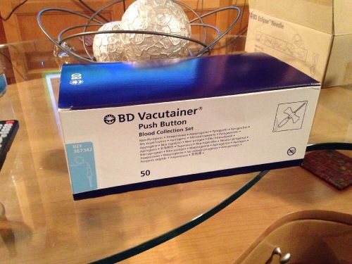50 BD Vacutainer Push Button Butterfly Blood Collection Needles NR!  NEW!