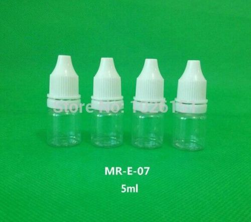 20pcs 5ml Transparent Clear Plastic Eye Dropper Bottles Liquids Drops Oil