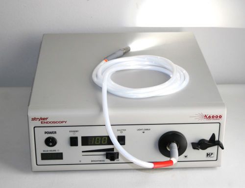 Stryker X6000 Xenon Light Source with Light Cable - Great Condition!