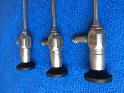 Lot of 3 Karl Storz 26006 AA - 5mm 0? Hopkin II Autoclavable Laparoscope E-Class